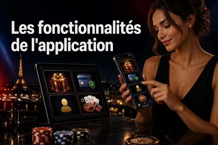Les fonctionnalités de l'application