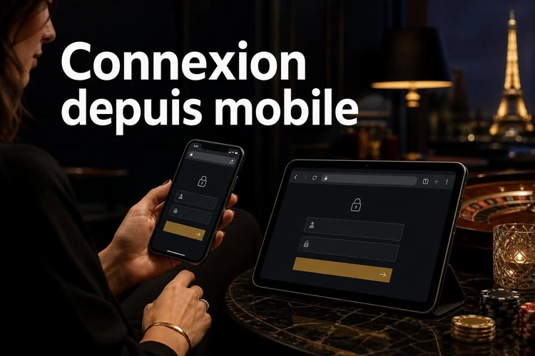 Connexion depuis mobile